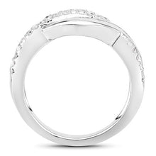 Load image into Gallery viewer, 0.47 Carat Genuine White Diamond .925 Sterling Silver Ring