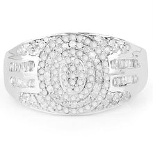 Load image into Gallery viewer, 1.15 Carat Genuine White Diamond .925 Sterling Silver Ring
