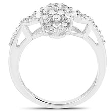 Load image into Gallery viewer, 0.55 Carat Genuine White Diamond .925 Sterling Silver Ring