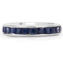 Load image into Gallery viewer, 3.12 Carat Genuine Blue Sapphire .925 Sterling Silver Ring
