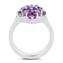 Load image into Gallery viewer, 2.16 Carat Genuine Amethyst .925 Sterling Silver Ring