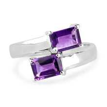 Load image into Gallery viewer, 1.90 Carat Genuine Amethyst .925 Sterling Silver Ring
