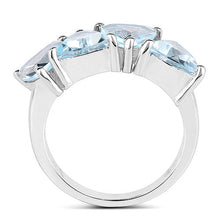 Load image into Gallery viewer, 5.00 Carat Genuine Blue Topaz .925 Sterling Silver Ring