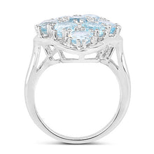 Load image into Gallery viewer, 5.40 Carat Genuine Blue Topaz .925 Sterling Silver Ring
