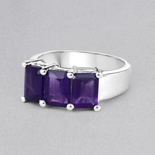 Load image into Gallery viewer, 2.85 Carat Genuine Amethyst .925 Sterling Silver Ring