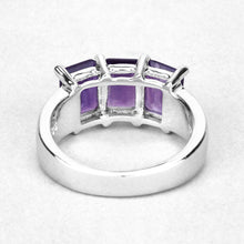 Load image into Gallery viewer, 2.85 Carat Genuine Amethyst .925 Sterling Silver Ring
