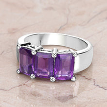 Load image into Gallery viewer, 2.85 Carat Genuine Amethyst .925 Sterling Silver Ring