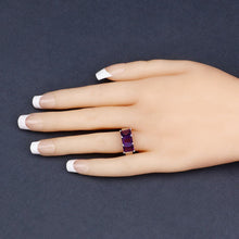 Load image into Gallery viewer, 2.85 Carat Genuine Amethyst .925 Sterling Silver Ring