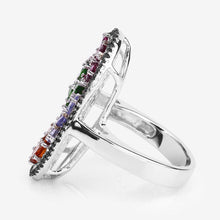 Load image into Gallery viewer, 5.01 Carat Genuine Multi Stones .925 Sterling Silver Ring