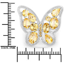 Load image into Gallery viewer, 4.43 Carat Genuine Citrine .925 Sterling Silver Ring