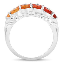 Load image into Gallery viewer, 1.56 Carat Genuine Fire Opal .925 Sterling Silver Ring