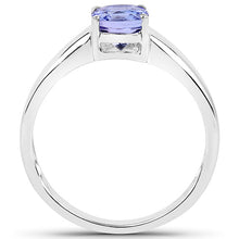 Load image into Gallery viewer, 1.05 Carat Genuine Tanzanite .925 Sterling Silver ring