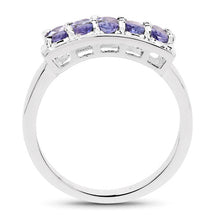Load image into Gallery viewer, 1.25 Carat Genuine Tanzanite .925 Sterling Silver Ring