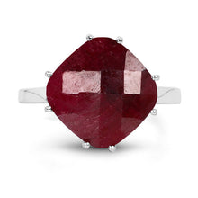 Load image into Gallery viewer, 8.20 Carat Dyed Ruby .925 Sterling Silver Ring