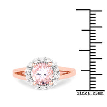 Load image into Gallery viewer, 2.25 Carat Genuine Kunzite and White Topaz .925 Sterling Silver Ring