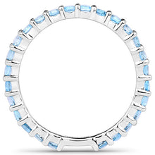 Load image into Gallery viewer, 0.94 Carat Genuine Swiss Blue Topaz .925 Sterling Silver Ring