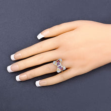 Load image into Gallery viewer, 1.18 Carat Genuine Multi Stones .925 Sterling Silver Ring