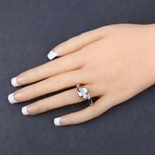Load image into Gallery viewer, 0.74 Carat Genuine Blue Topaz .925 Sterling Silver Ring