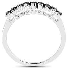 Load image into Gallery viewer, 0.32 Carat Genuine Multi Diamond .925 Sterling Silver Ring