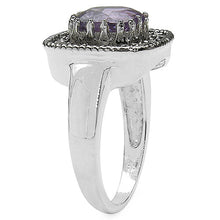 Load image into Gallery viewer, 2.53 Carat Genuine Amethyst & Tanzanite .925 Sterling Silver Ring