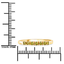 Load image into Gallery viewer, 0.22 Carat Genuine Dark Yellow Diamond 14K Yellow Gold Ring (I1-I2)
