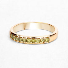 Load image into Gallery viewer, 0.27 Carat Genuine Yellow Diamond 14K Yellow Gold Ring (SI1-SI2)