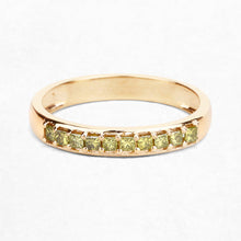 Load image into Gallery viewer, 0.27 Carat Genuine Yellow Diamond 14K Yellow Gold Ring (SI1-SI2)