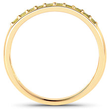 Load image into Gallery viewer, 0.27 Carat Genuine Yellow Diamond 14K Yellow Gold Ring (SI1-SI2)