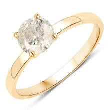 Load image into Gallery viewer, 0.90 Carat Genuine TLC Diamond 14K Yellow Gold Ring
