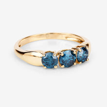 Load image into Gallery viewer, 1.03 Carat Genuine Blue Diamond 14K Yellow Gold Ring