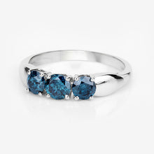 Load image into Gallery viewer, 1.03 Carat Genuine Blue Diamond 14K White Gold Ring