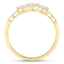 Load image into Gallery viewer, 0.51 Carat Genuine Lab Grown Diamond 14K Yellow Gold Ring