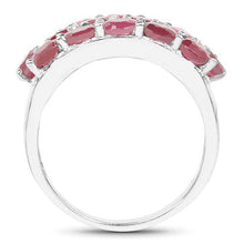 Load image into Gallery viewer, 3.52 Carat Genuine Ruby .925 Sterling Silver Ring