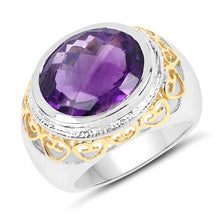 Load image into Gallery viewer, 6.92 Carat Genuine Amethyst .925 Sterling Silver Ring