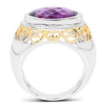 Load image into Gallery viewer, 6.92 Carat Genuine Amethyst .925 Sterling Silver Ring