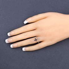 Load image into Gallery viewer, 0.26 Carat Genuine Blue Sapphire .925 Sterling Silver Ring