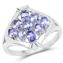 Load image into Gallery viewer, 1.53 Carat Genuine Tanzanite .925 Sterling Silver Ring