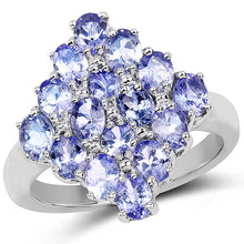 Load image into Gallery viewer, 2.72 Carat Genuine Tanzanite .925 Sterling Silver Ring