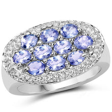 Load image into Gallery viewer, 1.70 Carat Genuine Tanzanite .925 Sterling Silver Ring