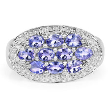 Load image into Gallery viewer, 1.70 Carat Genuine Tanzanite .925 Sterling Silver Ring