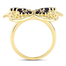 Load image into Gallery viewer, 2.86 Carat Genuine Blue Sapphire .925 Sterling Silver Ring