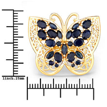 Load image into Gallery viewer, 2.86 Carat Genuine Blue Sapphire .925 Sterling Silver Ring