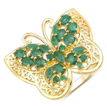 Load image into Gallery viewer, 2.09 Carat Genuine Emerald .925 Sterling Silver Ring