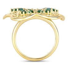 Load image into Gallery viewer, 2.09 Carat Genuine Emerald .925 Sterling Silver Ring
