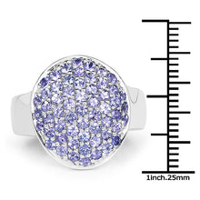 Load image into Gallery viewer, 2.00 Carat Genuine Tanzanite .925 Sterling Silver Ring