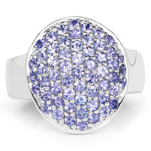 Load image into Gallery viewer, 2.00 Carat Genuine Tanzanite .925 Sterling Silver Ring