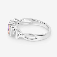 Load image into Gallery viewer, 0.43 Carat Genuine Amethyst .925 Sterling Silver Ring