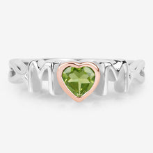 Load image into Gallery viewer, 0.44 Carat Genuine Peridot .925 Sterling Silver Ring