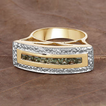 Load image into Gallery viewer, 1.08 Carat Genuine Green Sapphire .925 Sterling Silver Ring