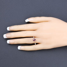 Load image into Gallery viewer, 1.00 Carat Genuine Ruby and White Diamond 14K Yellow Gold Ring